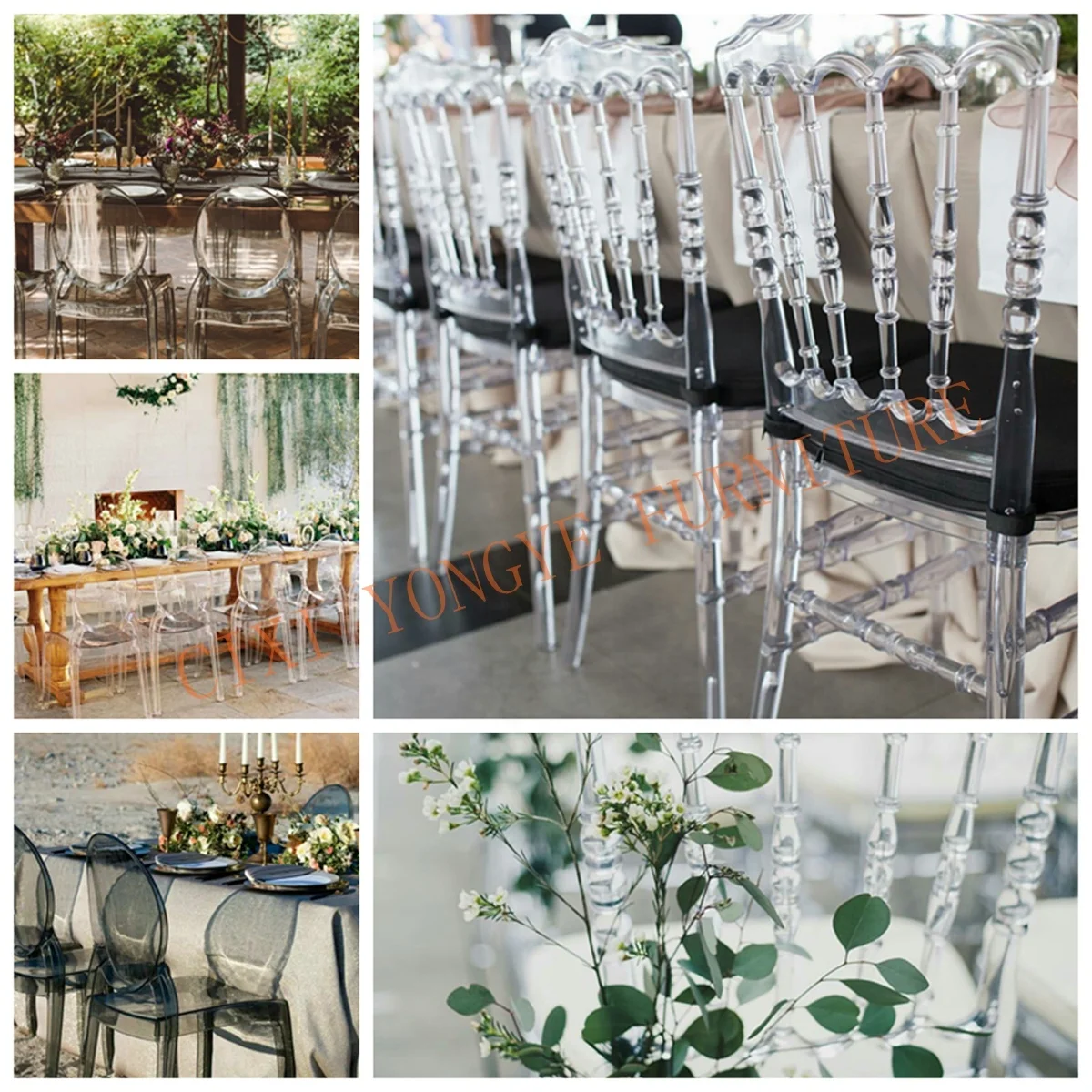Оптовая продажа недорогие современные красочные пластиковые стулья Chiavari из смолы для банкета свадебных мероприятий