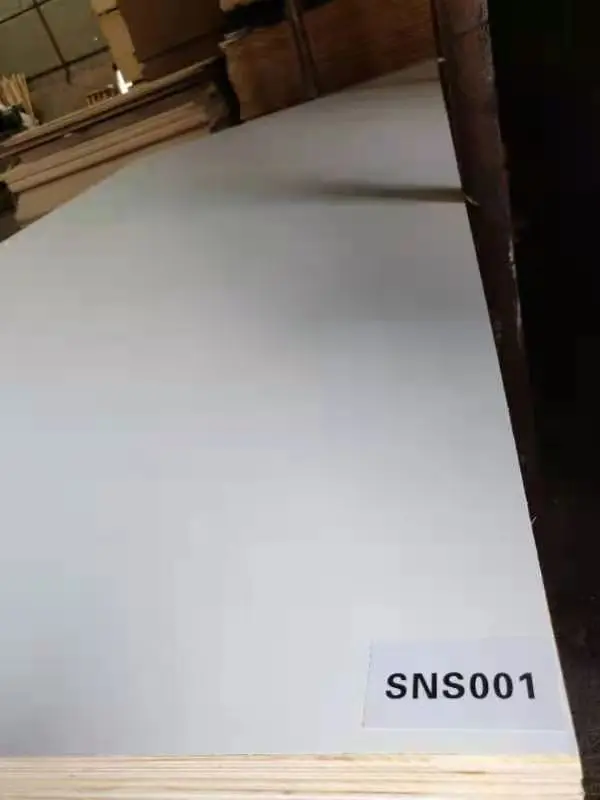 Melamine Laminated marine Plywood furniture grade melamine board 18mm plywood white melamine