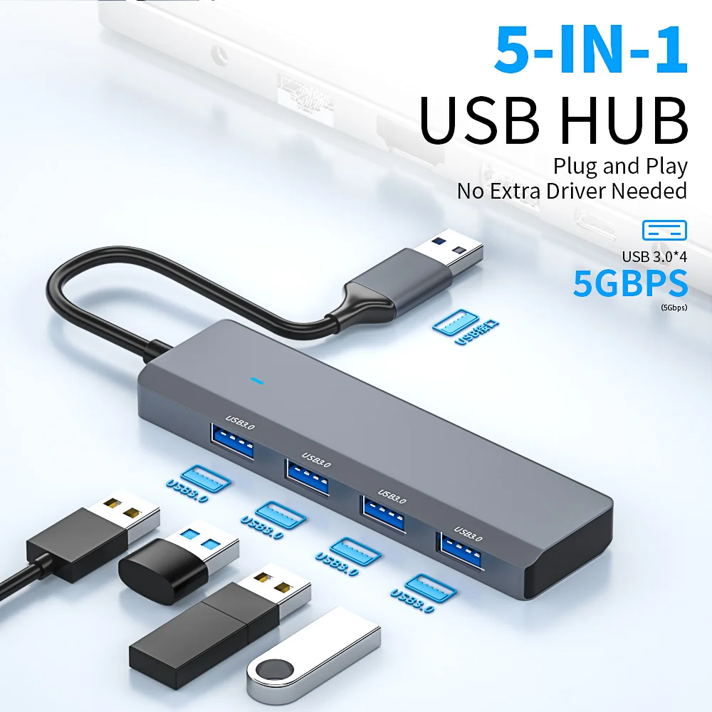 7 In 1 Usb C Hub USB 3.1 Type C Hub With 4K HD MI SD + MicroSD Card Reader Type-c Port Usb Hub For laptop