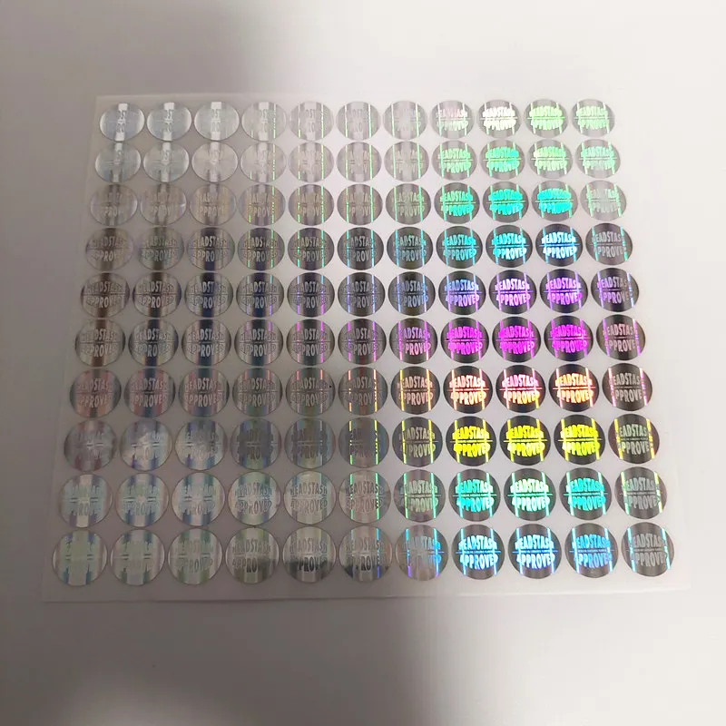 Customized Logo Made Label Holographic Sticker Rainbow Effect Custom Hologram Sticker Label