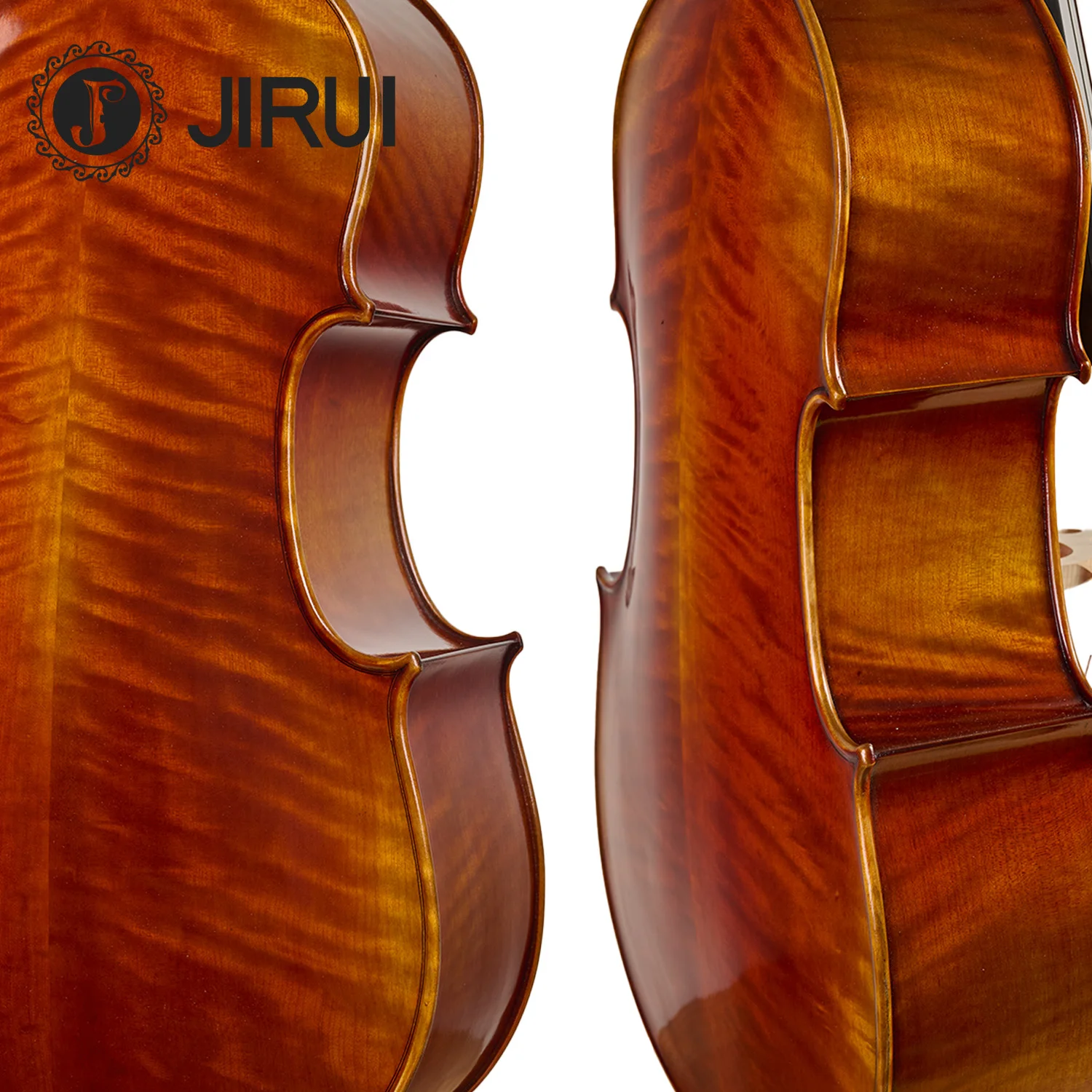 High Quality Custom Solid Upright Double Bass Instrument 1/2 1/4 3/4 4/4 Sizes Natural Flamed Maple Wood Face Spruce Brazil Wood