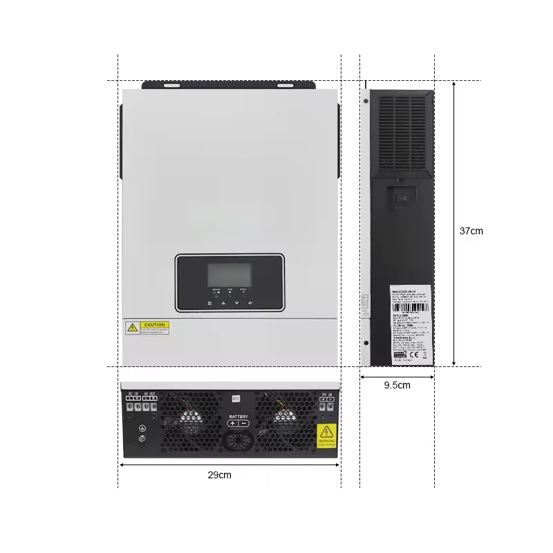 Солнечное Инверторное зарядное устройство 3.2KVA чистая Синусоидальная волна 220 В 240 Одиночная инверторная система постоянного тока/переменного тока с MPPT 80A Зарядка для солнечной энергии