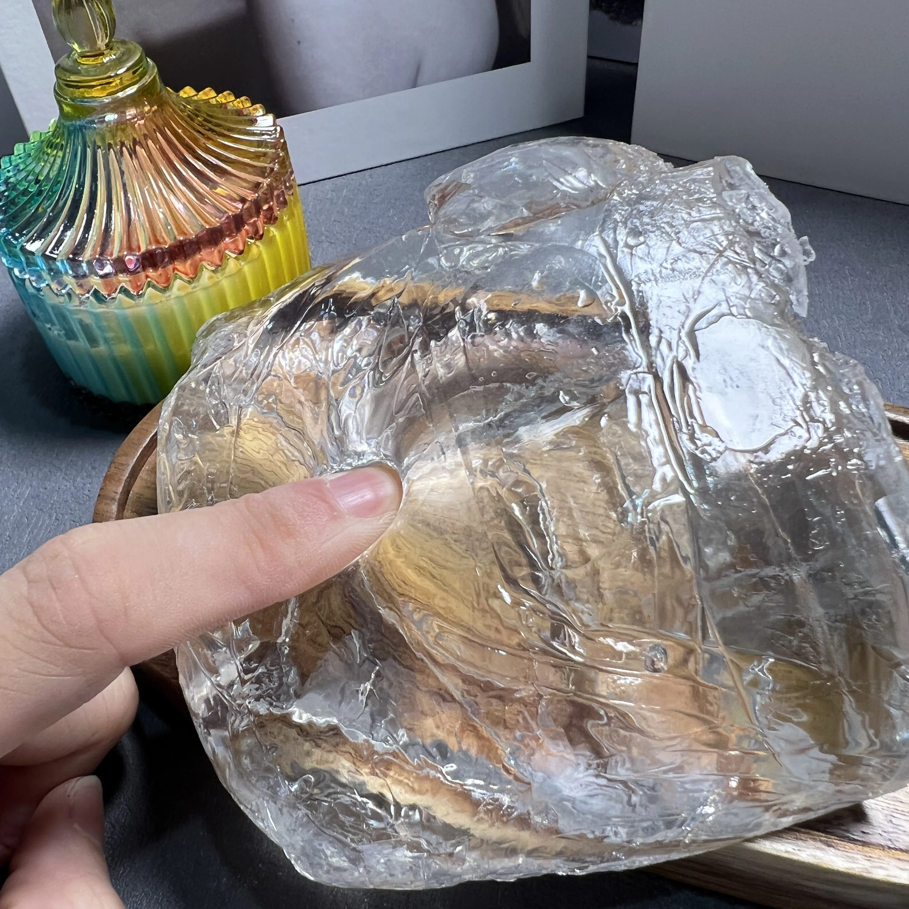 Manufacturer Direct Wholesale High Transparent Smokeless Crystal Candle Jelly Gel Wax For Diy Scented Candle Making Oem