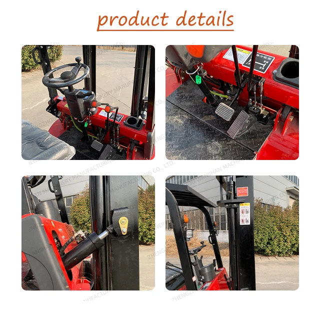 3.5 Ton Capacity Fork Lift Truck Telehandler Off Road All Rough Terrain Forklifts