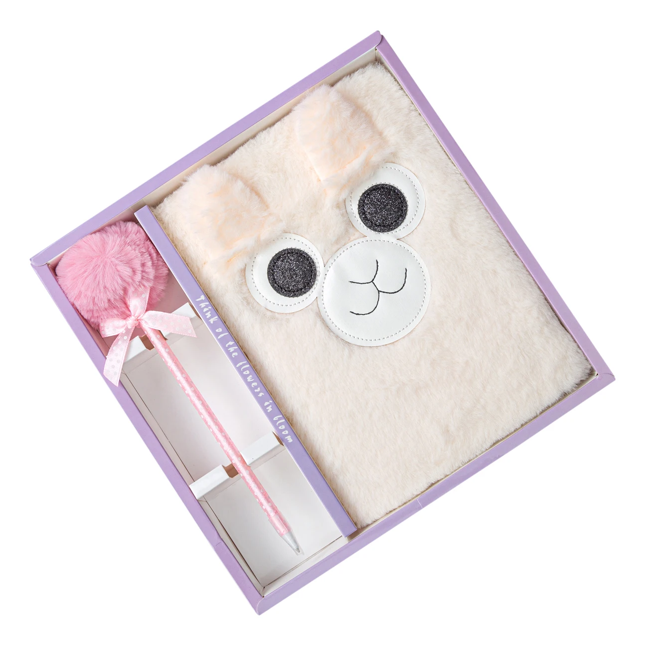 Wholesale school stationery A5 diary notebook cute unicorn plush notebook