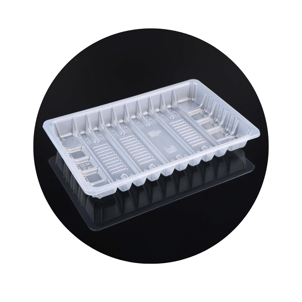 Food grade frozen food dumplings meat chicken beef fish seafood packaging container pp tray