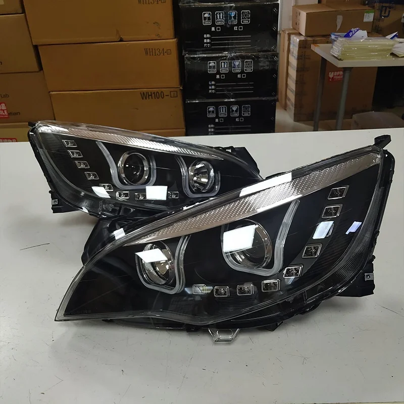 For Buick Excelle XT Opel Astra LED Head Light 2010-2016 Year Front Lamp With Bi-xenon Projector Lens U Design LD