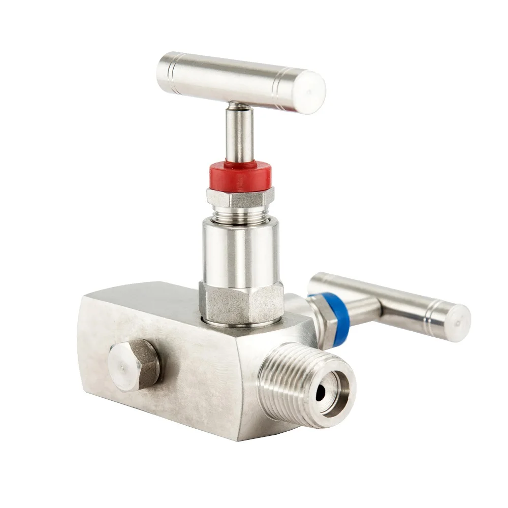 TONY Instrumentation Stainless Steel Needle Valve Manifolds Gauge Needle Valve Gas Fluid Flow Control