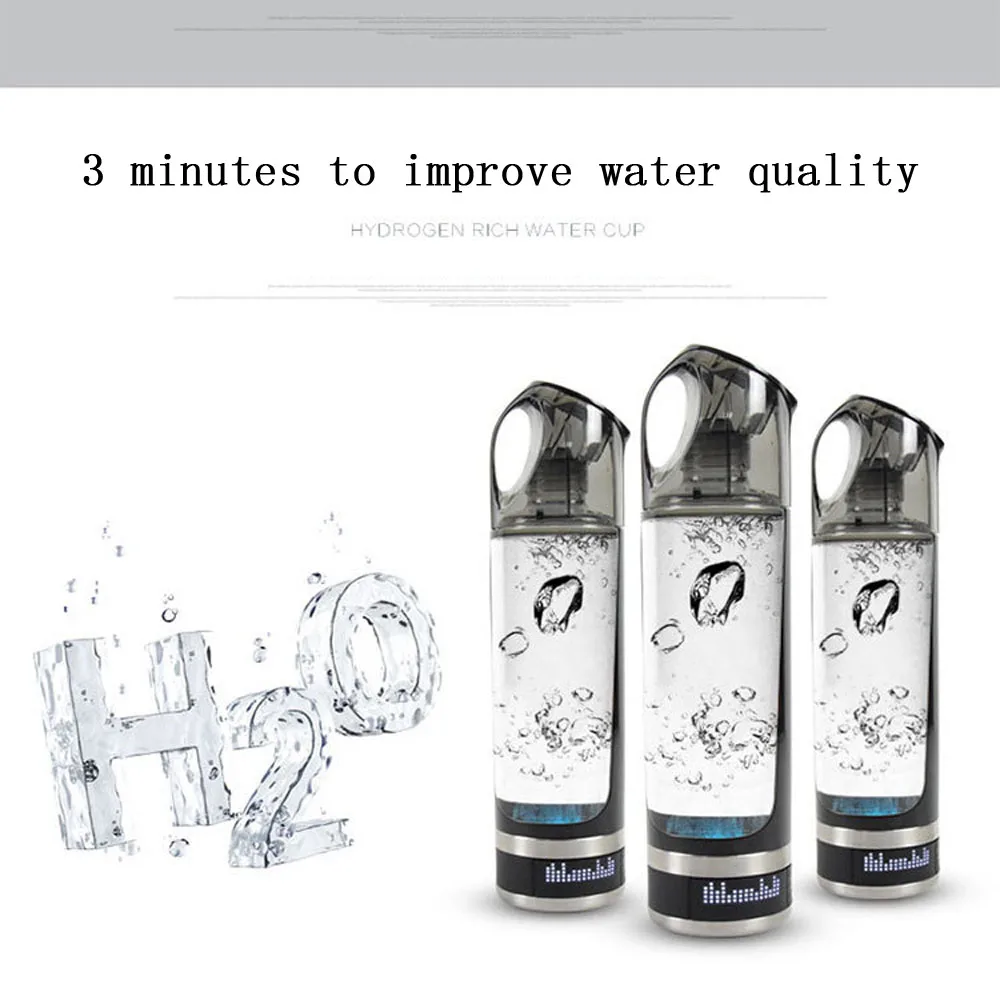 Hydrogen-rich Water Cup  Quantum Health Energy Hydrogen Water bottle Electrolytic Cup 500ml