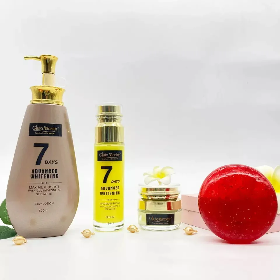 OEM отбеливание кожи Gluta Master 7 дней глютатио активное удаление темных пятен осветление лица уход за кожей набор с