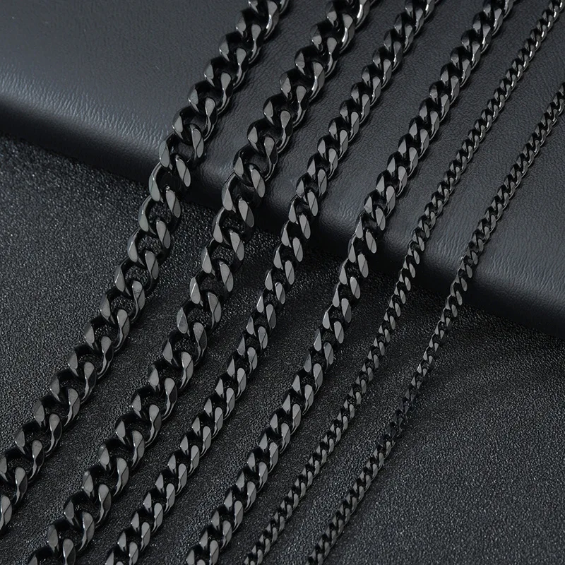  R.Gem. 3/5/7 мм кубинская цепь из нержавеющей стали Майами для мужчин и