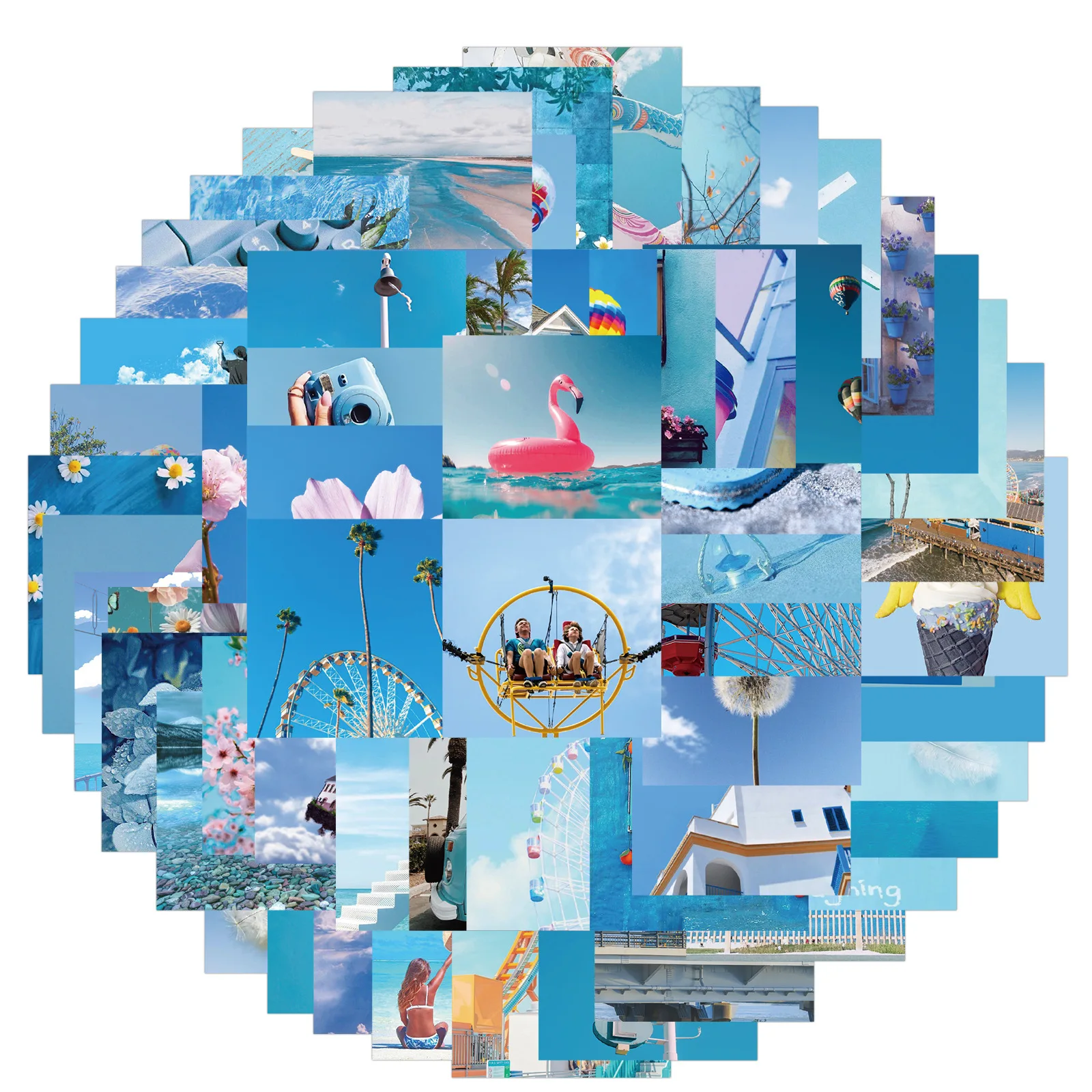 Japanese stickers Vintage Nature Plant Flower Scenery aesthetic sticker for bike Luggage Car Laptop