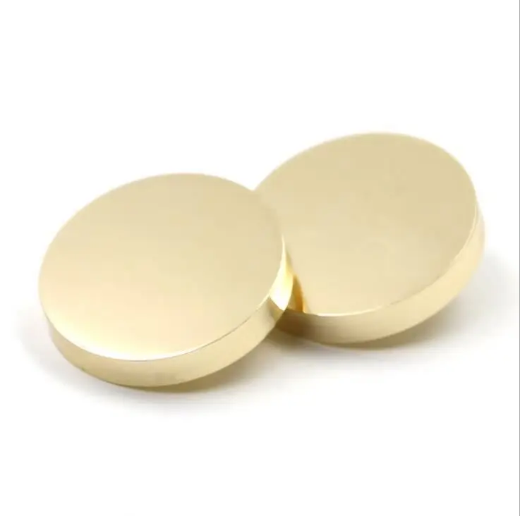 Antiqued Colorful Flat Surface Metal Coat Big Buttons For Overcoat