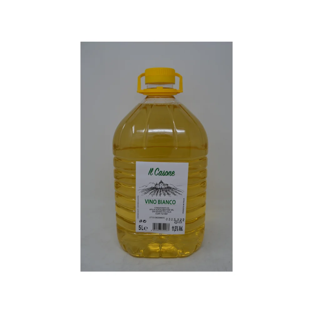 Best Selling Italian Brand Excellent Taste 5-Litre Alcohol Content 12% White Table Wine With Pet Packing