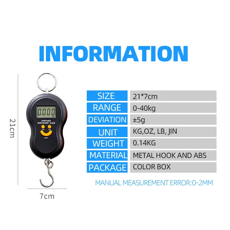 Digital Weiheng Portable Electronic Scale , User Manual Fishing Weight Electronic