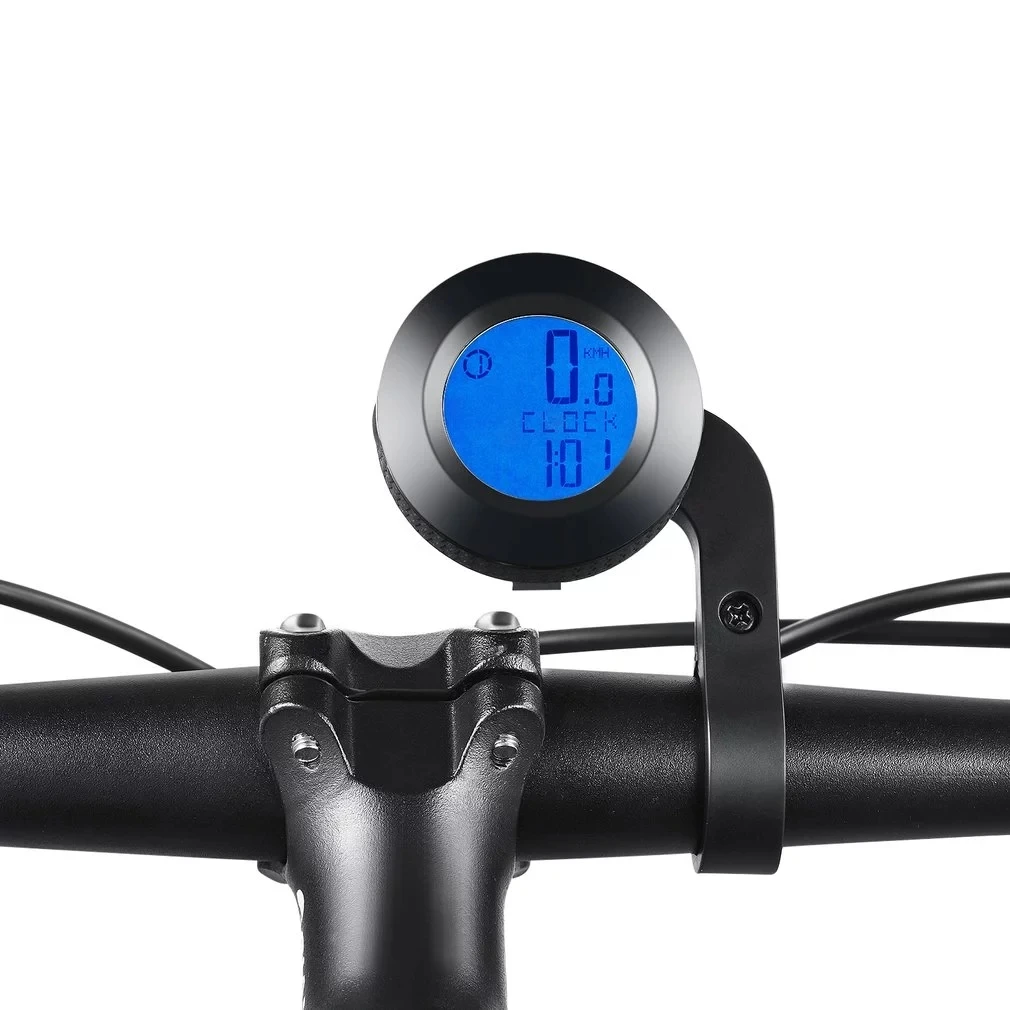 
Sensors Backlit Bicycle Computer meter Speed Meter Mileage Rainproof Bike Computer Round Shape 