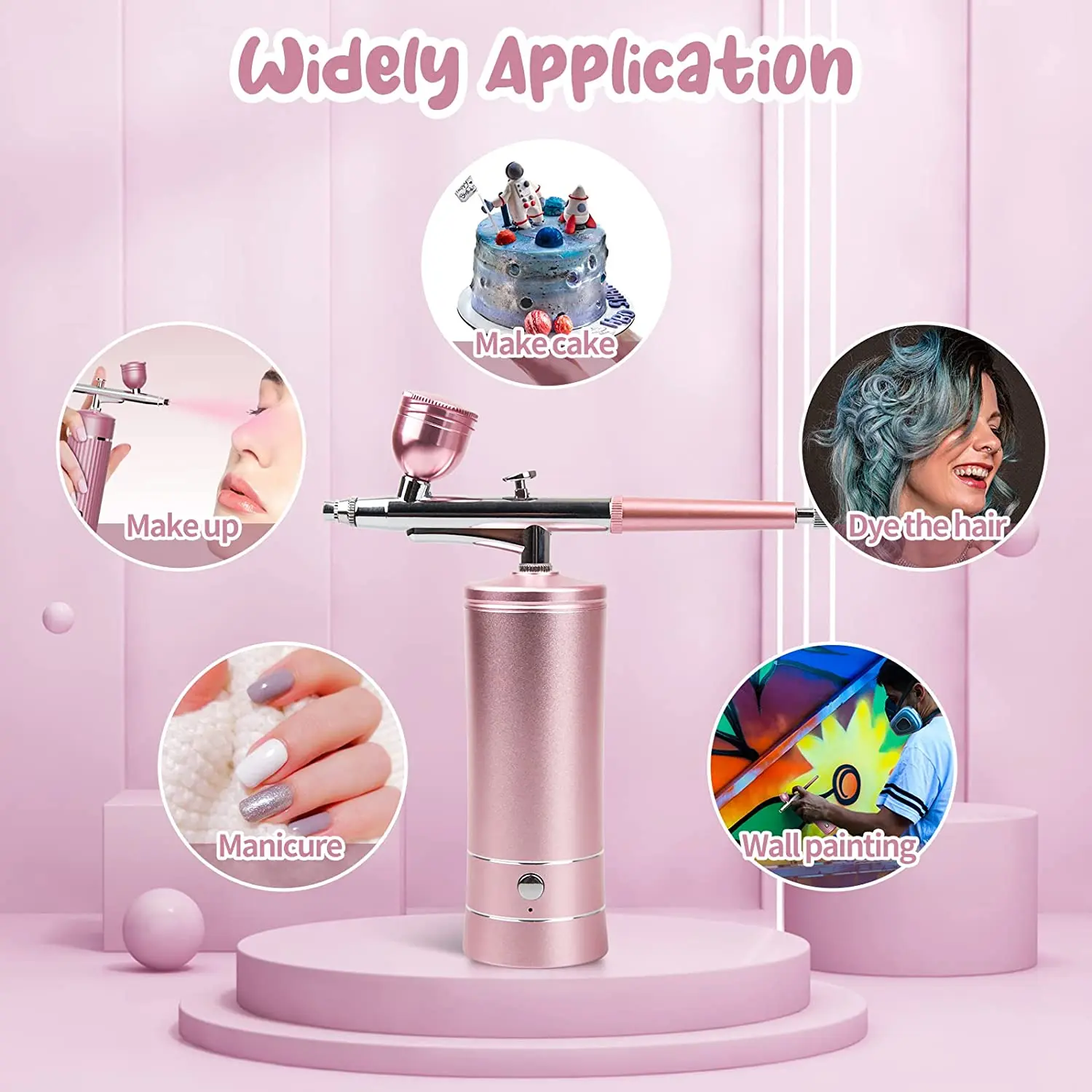 Top Selling Products 2024 Makeup Airbrush Compressor Nail Art Tanning Spray Machine Air Brush For Nails
