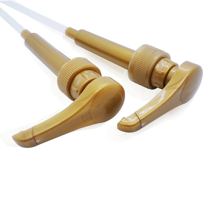 Hot Sale Plastic 28/400 28/410 Gold Sauce Syrup Pump Dispenser for Bottles