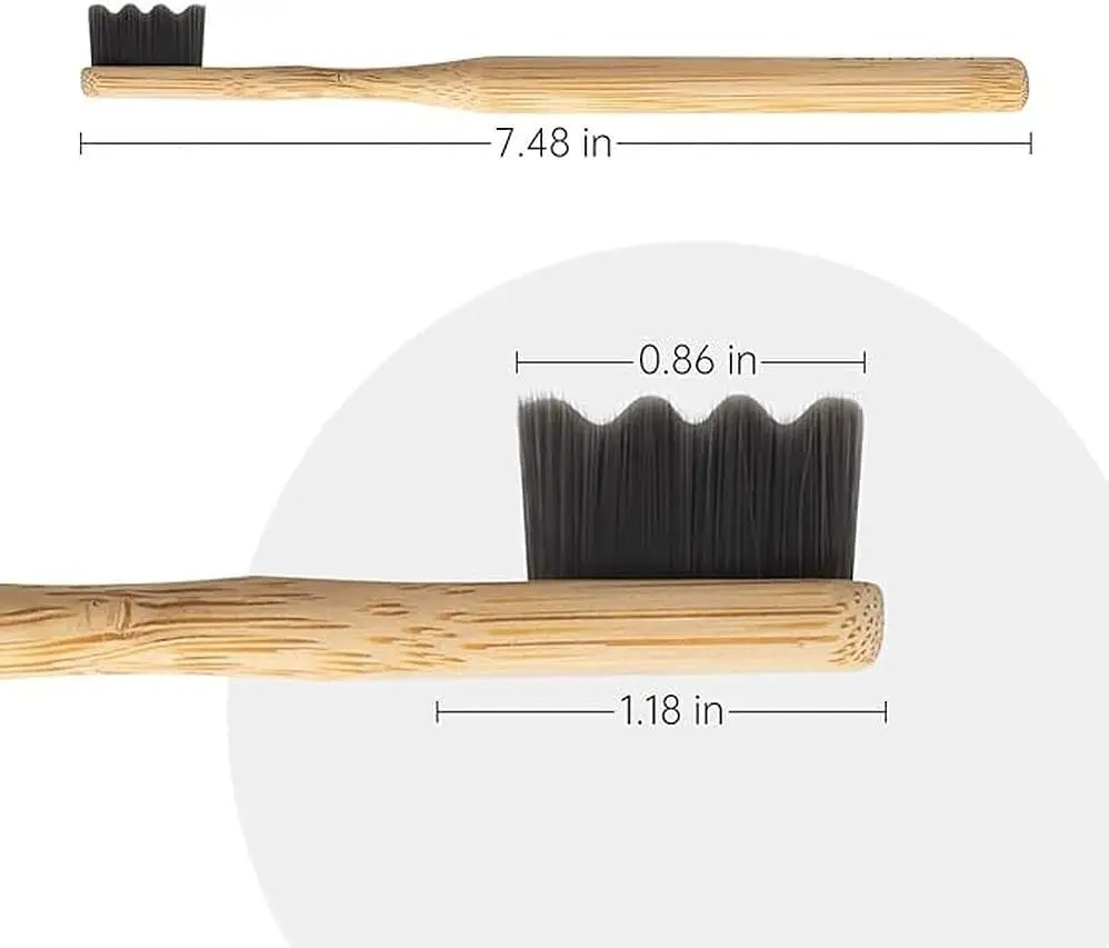 Factory Direct Sale Custom Biodegradable Eco Natural Organic 20000 Nano Bristle Bamboo Toothbrush For Adult Kid With Case