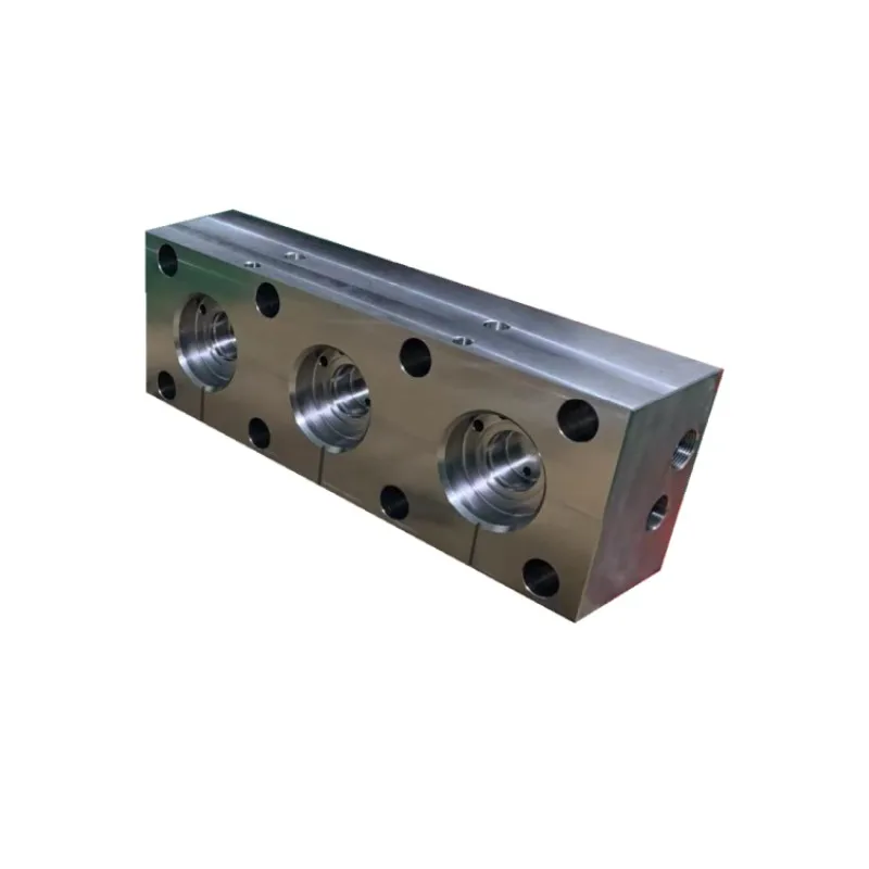 Water jetting clean parts Water jet 40,000 psi  Fluid End