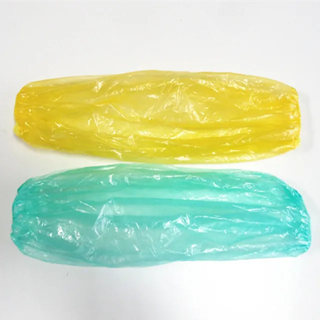 Factory Disposable Purple Plastic Waterproof Arm Sleeve