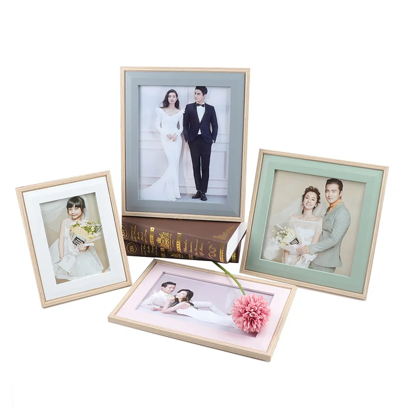 Розовые фоторамки Love Family оптовая продажа современные металлические MDF 10X15 5 открытые пользовательские размеры доступны 6 цветов
