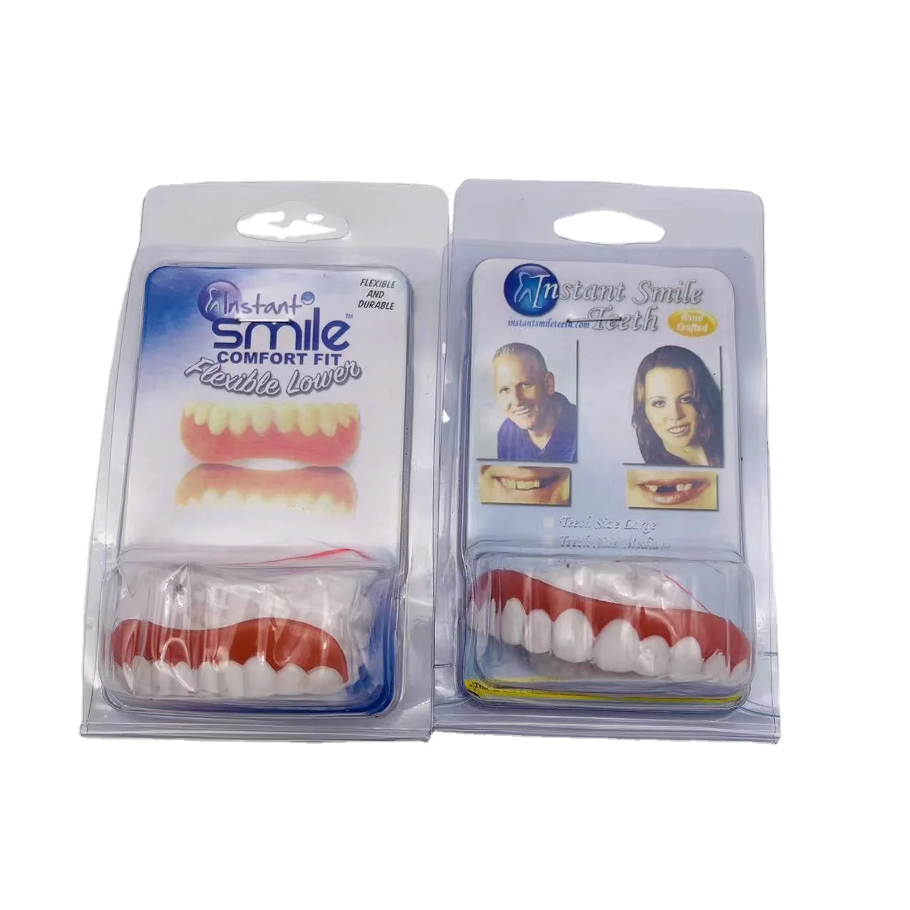 The 4 generation Silicone decorative denture paste for men and women with decorative braces for silicone teeth snapon smile