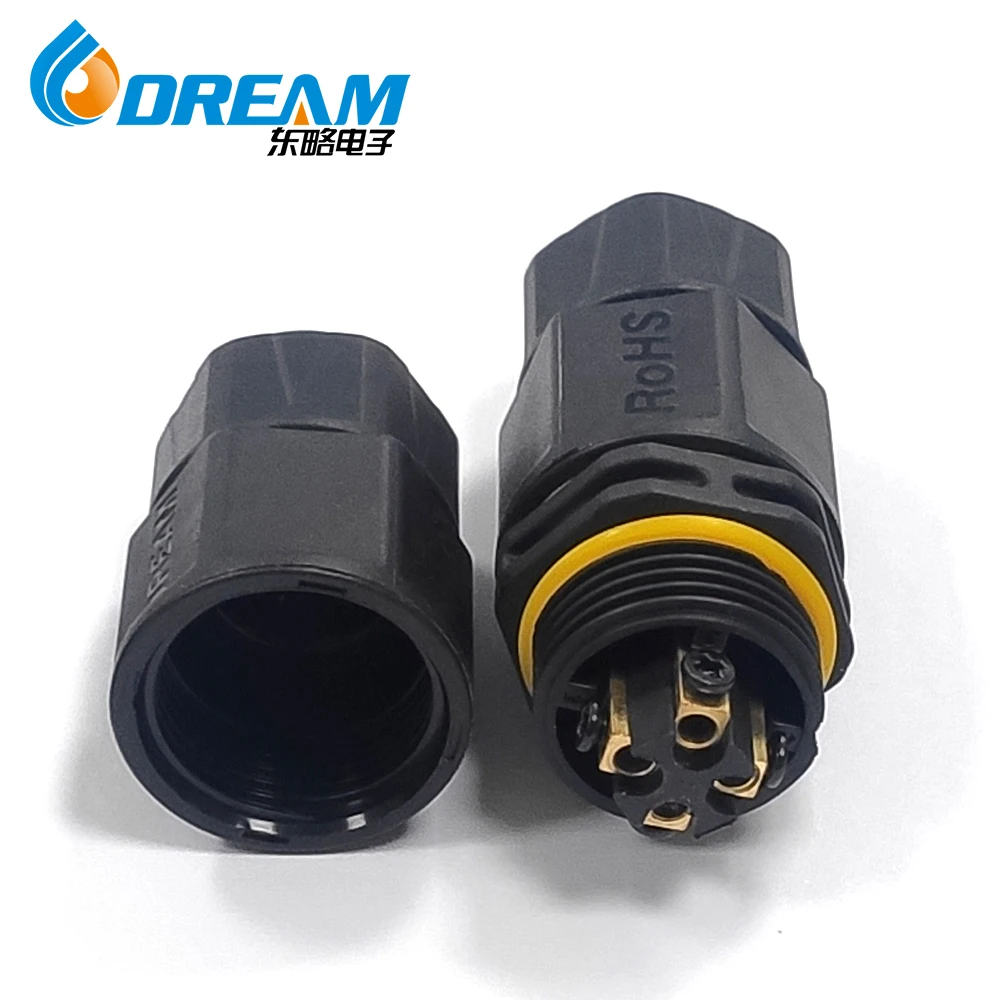 20A 450VAC M20 4pin electrical cable connector waterproof terminal IP68 waterproof connector (1600279582007)