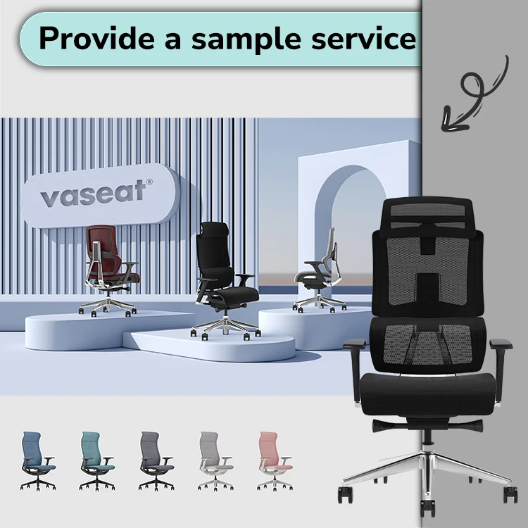 Stylish Modern Lift Executive Swivel Mesh Chair with Adjustable Headrest for Home Work Foshan Computer Conference Office Chair