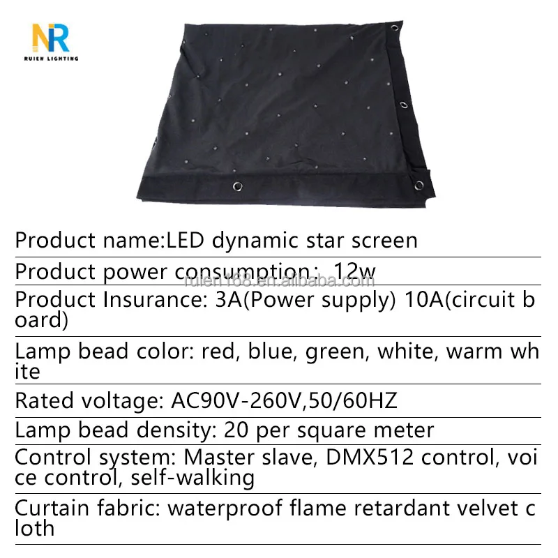 Рождественское небо тканевый фон Звездный RGB светодиодный синий белый занавес украшение Фон свет