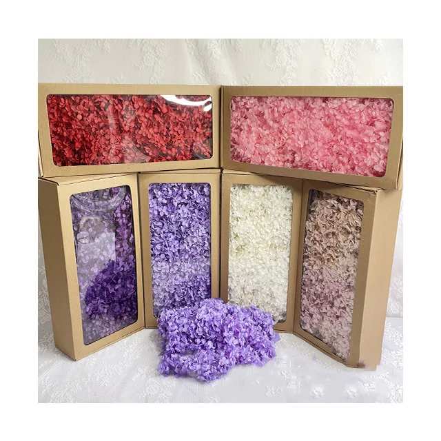 Ammy preserved flowers 100g hydrangea With box Other Decorative Flowers Anna Leaf hydrangea Raw material dried flowers