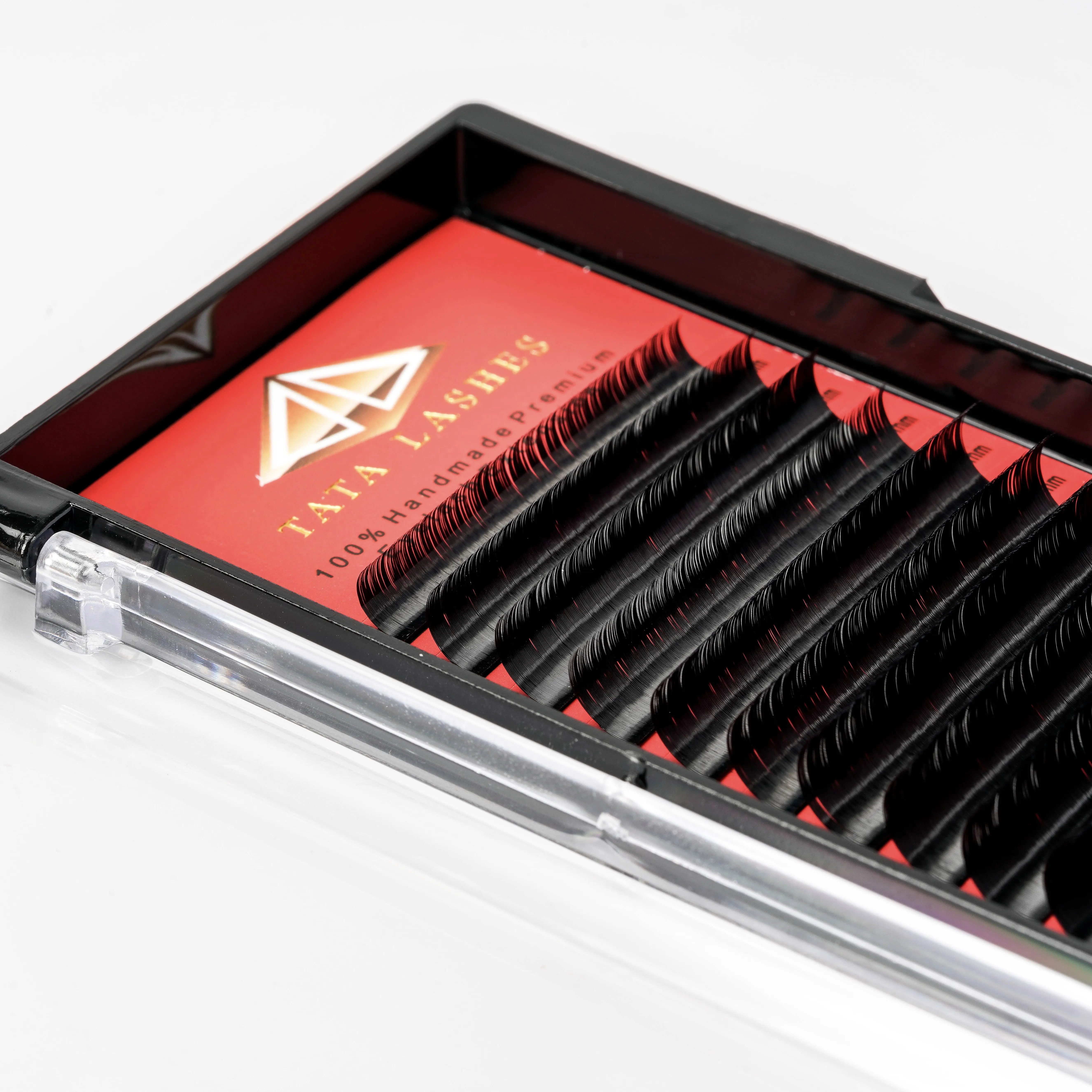 Big stock 12 rows Silk Individual Eyelash Extension Supplier Lashes Extension Private Label for Professional