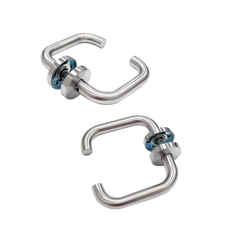 Manufacture Supplier Heavy Duty Fireproof Door Handle Stainless Steel European Standard Handle
