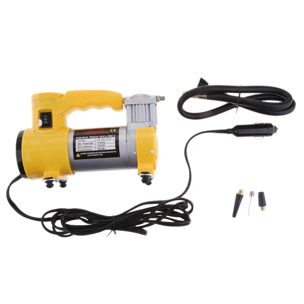 Car Accessories 12v Heavy Duty Portable Metal Air Compressor Air Pump