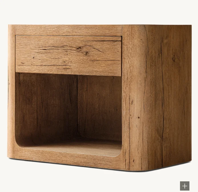 High end bedside table bedroom furniture luxury solid wood nightstand