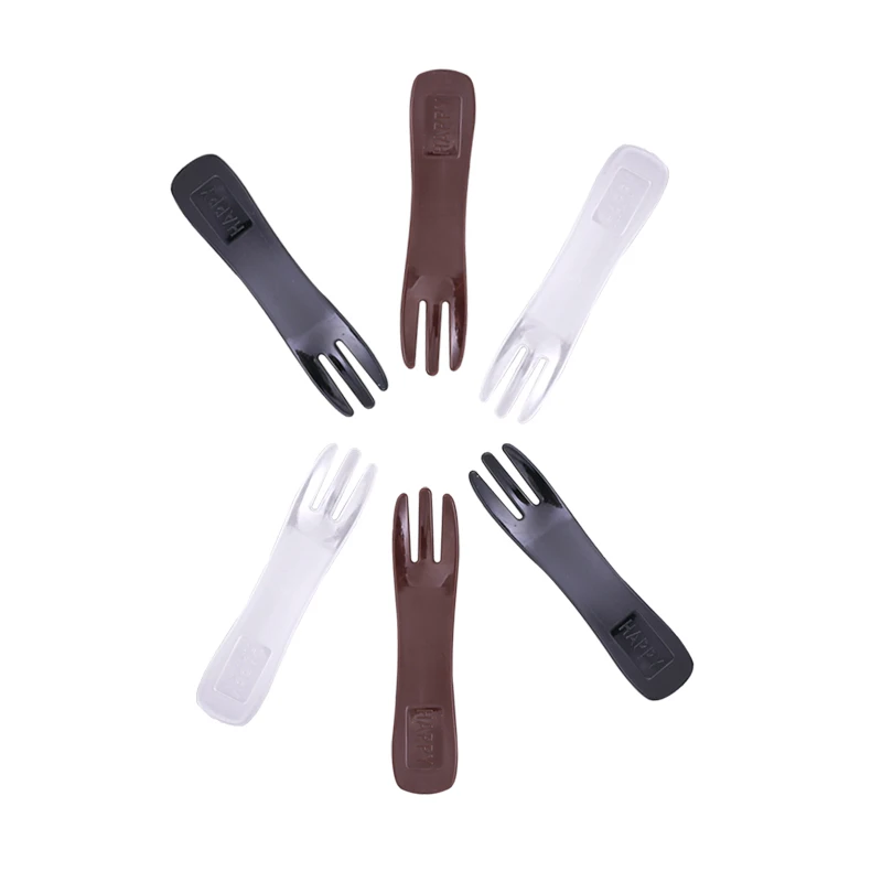 New Design Food Grade  Individual Bags Thick Brown  Disposable Fork For Cakes ,Dessert ,Fruit ,Ice Cream