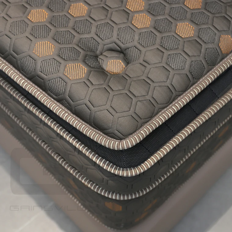 Professional mattress manufacturer needle woven fabric latex environmentally friendly brown thickened mattress