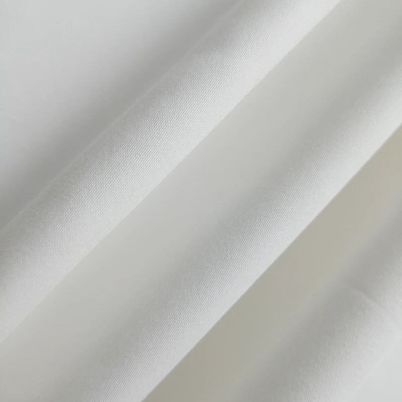 White 100% combed cotton yarn 300cm wide sheet fabric  plain cotton fabric rolls