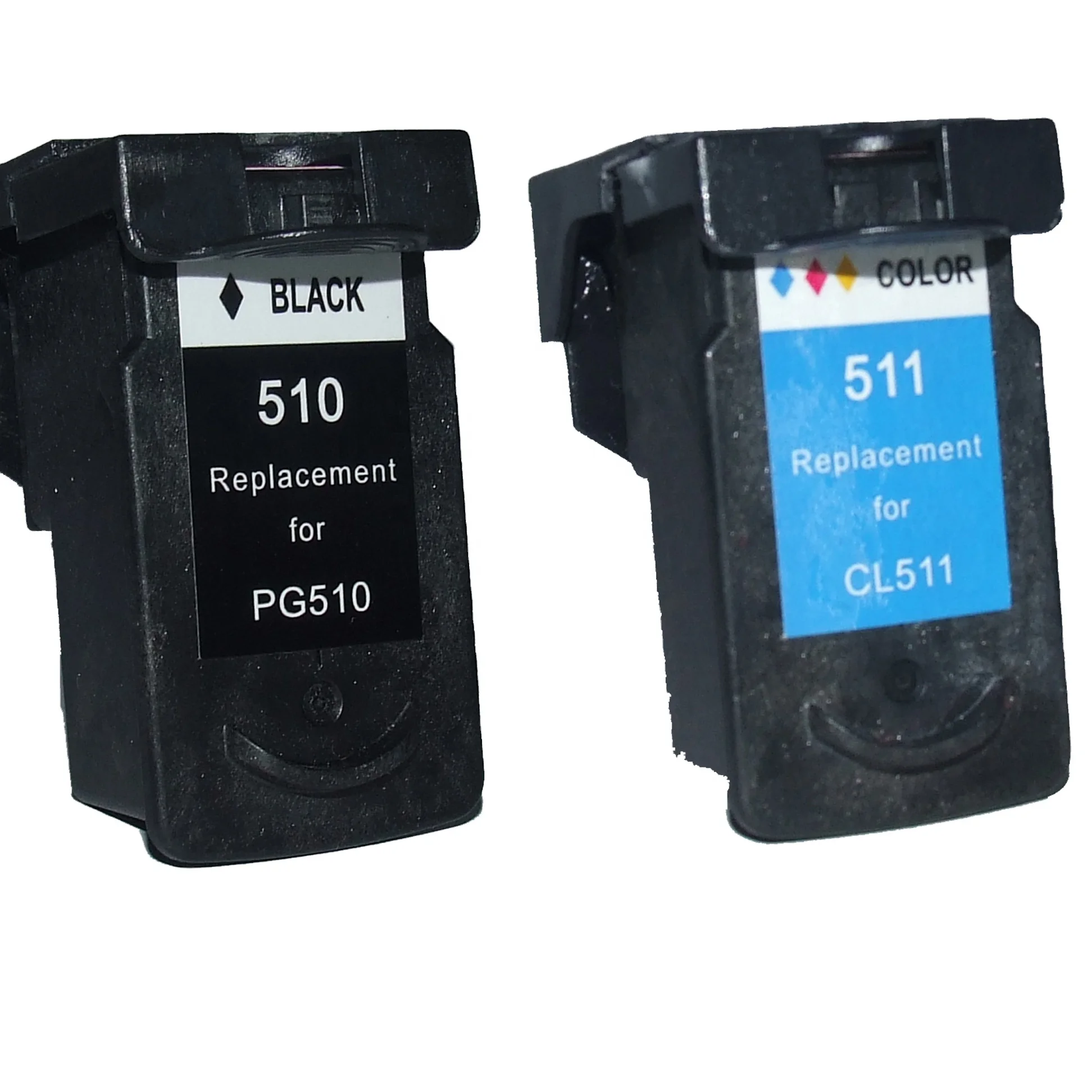 PG-510 CL-511,  PG510 CL511 Remanufactured ink cartridge for Canon Printer, showing ink level.