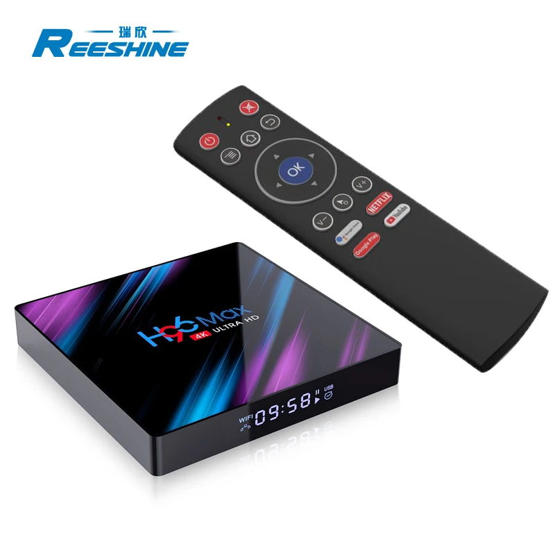 2019 newest voice remote firmware update 4k android smart tv box h96 max rk3318