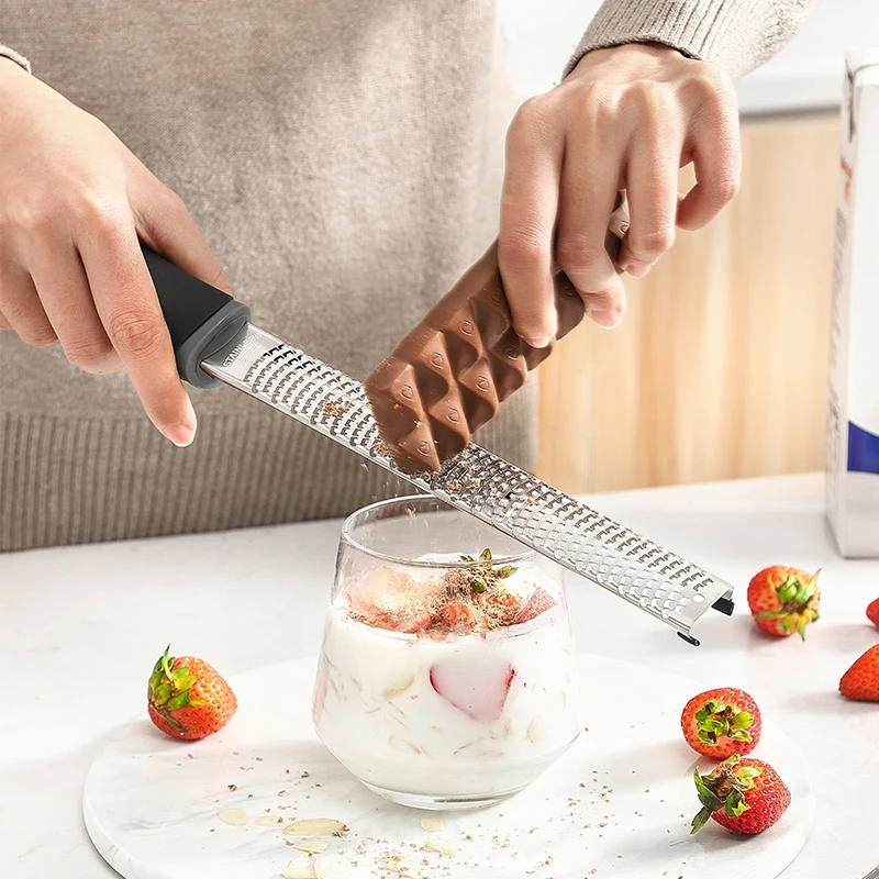 Premium Hand Held Multi-purpose Manual Kitchen Stainless Steel Citrus Lemon Zester Cheese Grater