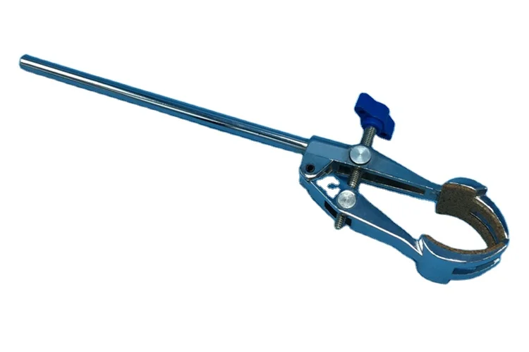 four Prong Laboratory Clamp Finger Style Cork-Coated Head Lab Stand Clip