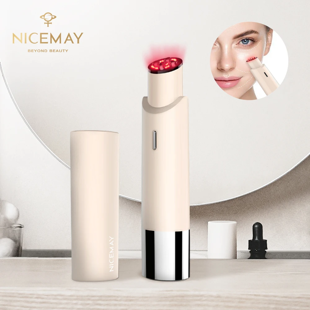 Face Lift Devices Anti Aging Wrinkle Electric Led Red Light Massager Eye RF Beauty Device For Relax Eye Dark Circles Eye Bags