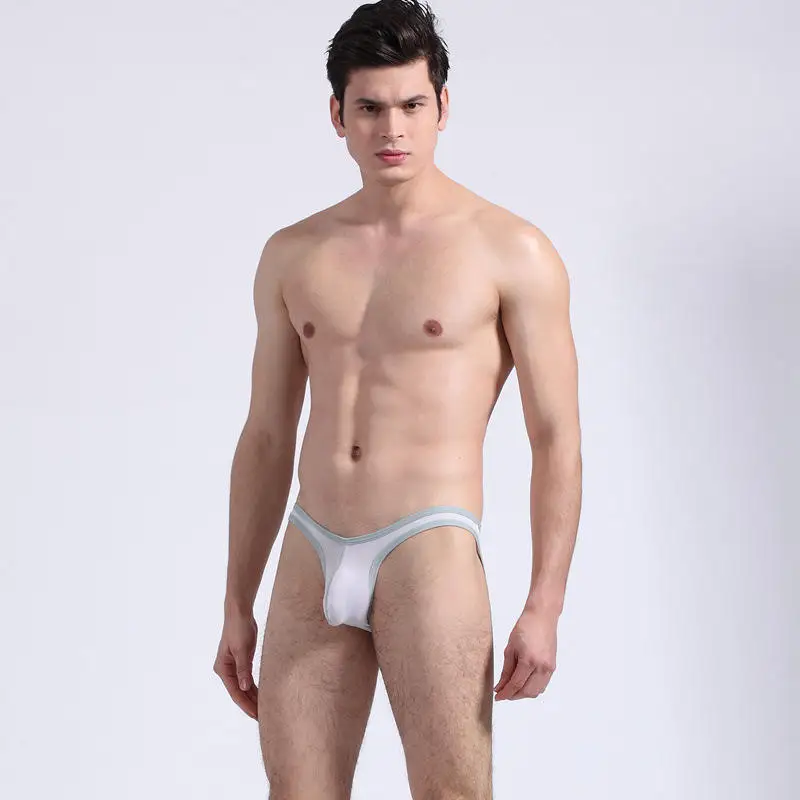 Оптовая продажа Мужское нижнее белье тонкий ледяной Шелковый Треугольник модный и сексуальный маленький треугольник