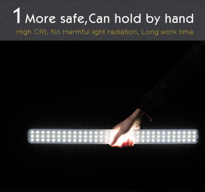 80cm photography light box  with 2 led strip in 160 LEDs & 3 Backdrops for studio video shooting