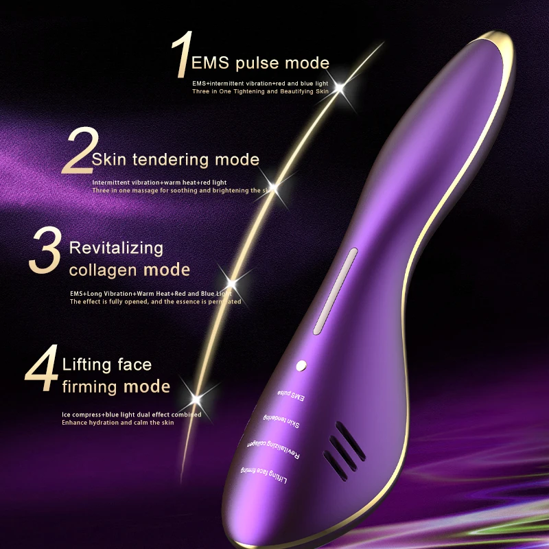 Portable Facial Massager Face Lifting Firming Beauty Instrument Wrinkle Removal Machine Rejuvenation Home Beauty Device