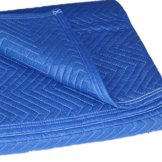 Wholesale moving &storage use quilted recycle moving blanket furniture pad with nonwoven fabric