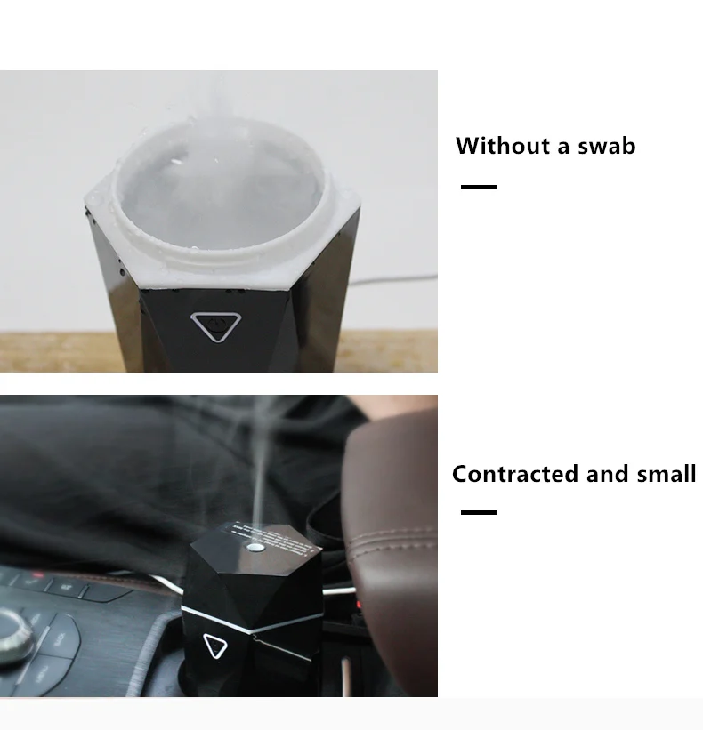 
Diamond Shape Gift Car Portable Mini Usb Car Essential Oil Aroma Diffuser 