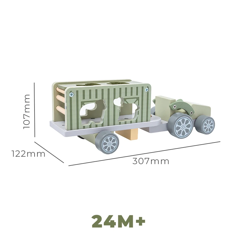 kids wooden toys kids wooden tractors farm animals educational trailers toys wooden animal farm trailer toys