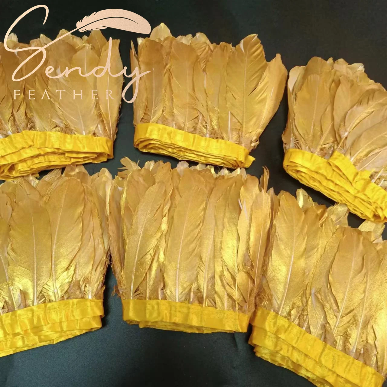 Customized colors Fashion goose feathers trims trimming fringe for clothing accessory  costumes dance carnival samba decoration